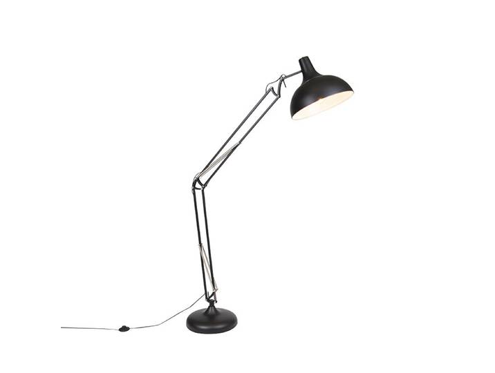 Lampadaire industriel noir réglable - Hobby