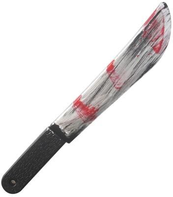 Uplift Picks Bloody Curved Knife Halloween Horror Prop bloody Machete
