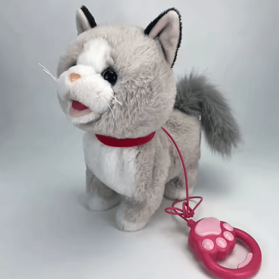 Inspire Curations Interactive Robot Dog Plush Toy Talking, Barking & Singing Electronic Puppy cat C