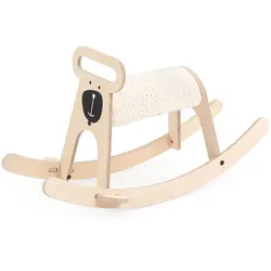 MamaToyz Holz Schaukelpferd Bär | Natur | 76x24x41cm - Natur