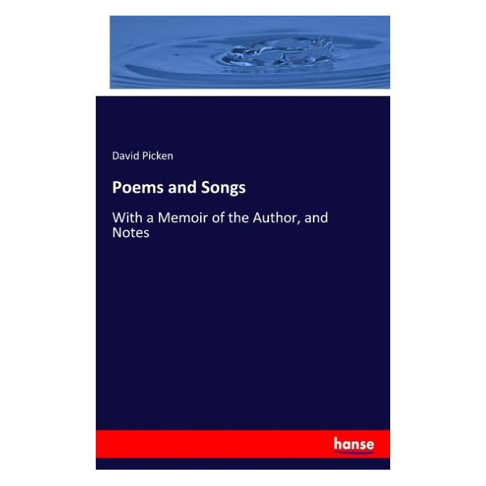 Hansebooks Poems and Songs (Englisch, Softcover, David Picken) (55917122)