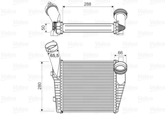 Valeo Ladeluftkühler 818814 Links Für Vw Porsche
