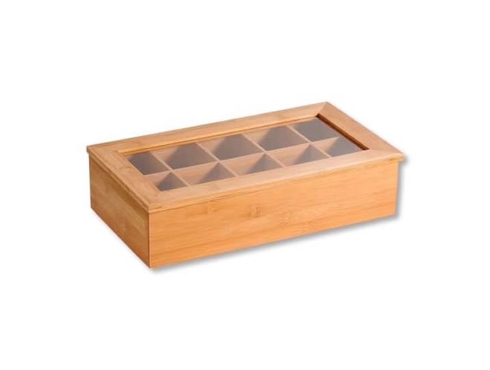 Kesper 5890113 Boîte à thé en Bambou\, Marron\, 36 x 20 x 9 cm