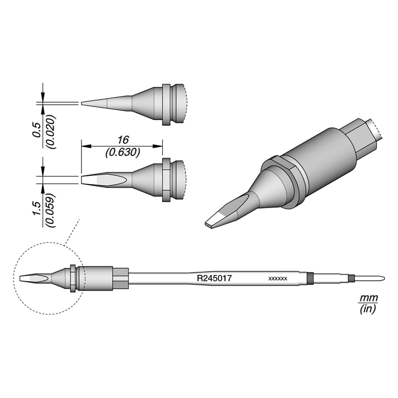 JBC Tools R245017 Lötspitze Meisselform Inhalt 1 St. (Lötspitze) (R245017)