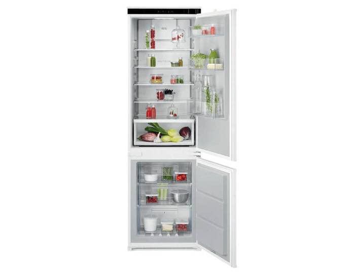 AEG NSC6M18FES Réfrigérateur-congélateur combiné encastrable - 249 L - TwinTech No Frost - Blanc - Classe E
