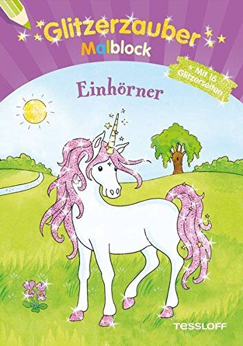 Glitzerzauber-Malblock Einhörner (Malbücher und -blöcke) - Preis vom 30.09.2026 22:30:23 h