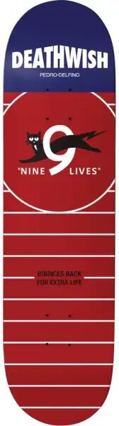 Skateboard Deck Deathwish Delfino Nine Lives (8.5" - Pedro)