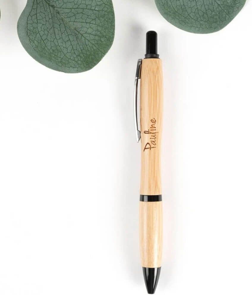 Ocadeau Stylo bille bambou gravé