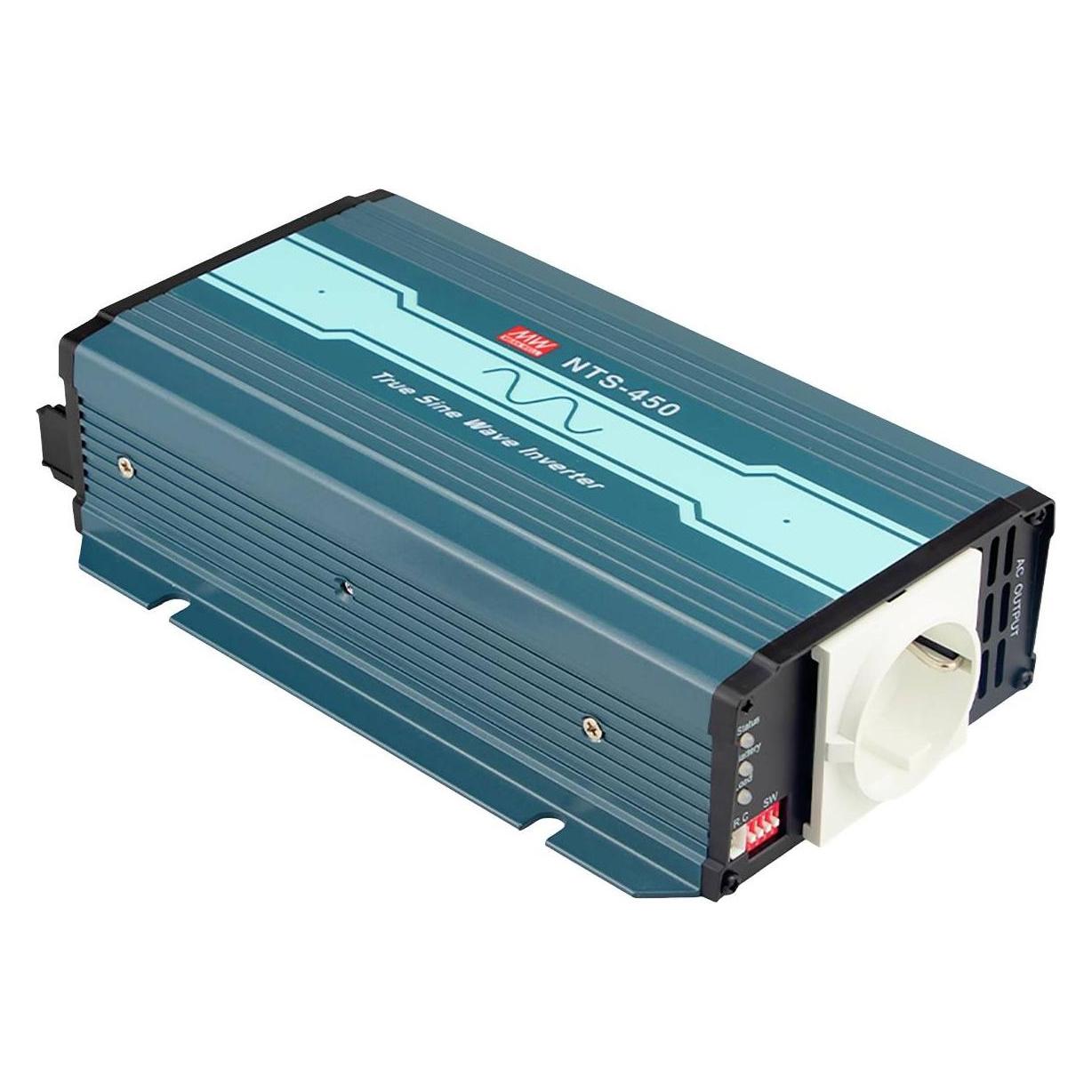 MeanWell NTS-450-212EU - Wechselrichter Sinus 450 W 12 V Schutzkontakt (NTS-450-212EU)