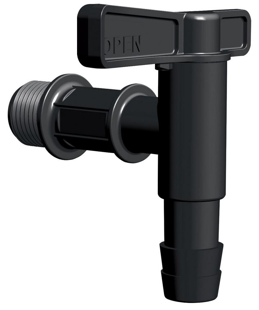 Waterform kraanaccessoires voor Prosperplast CANTAP 1 regenwateropslagvat, zwart