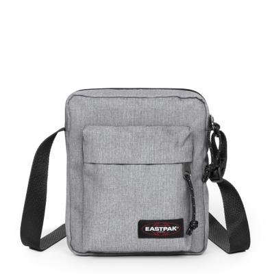 Schultertasche EASTPAK "ARCADE MINI BAG", Damen, Gr. B/H/T: 18,5cm x 21,5cm x 7cm, grau, Polyester, unifarben, Taschen Schultertasche, Umhängetasche, Mini Bag mit verstellbarem Schulterriemen
