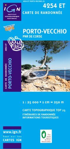 IGN - Korsika Porto-Vecchio - Parque National de la Corse 1 : 25 000 - Preis vom 11.10.2026 03:10:56 h