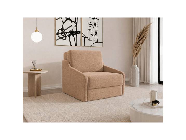 Mid.you Schlafsessel FLY 80, Rost, Kunststoff, 96x86x115 cm, Stoffauswahl, Wohnzimmer, Sofas & Couches, Schlafsofas, Schlafsofas mit Bettkasten