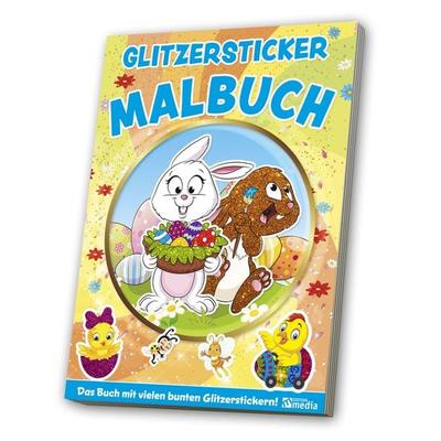 Glitzersticker XXL-Malbuch Kindergarten Frühling Ostern, Gebundene Ausgabe von , Media Verlagsgesellschaft