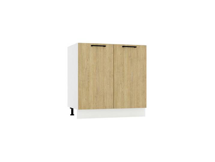 ROYAL24_MARKT Spülenunterschrank D80ZL P/L - Dnoria - Praktische Küchenlösung (Küchen Spülenunterschrank, 1-St., Premium - Dnoria) Edle Stoffe - Schickes Design - Top Verarbeitung