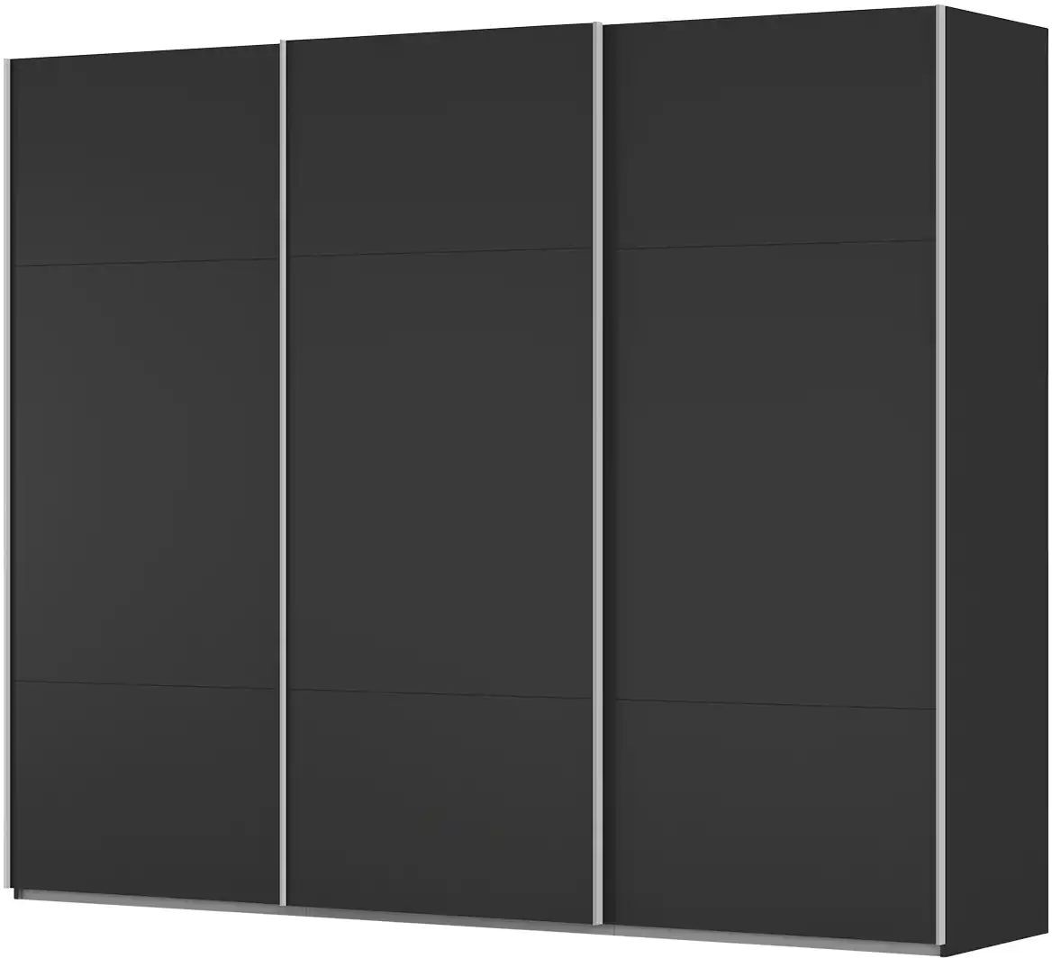 meinSchrank Schwebetürenschrank inklusive Zubehör Regina ¦ schwarz ¦ Maße (cm):