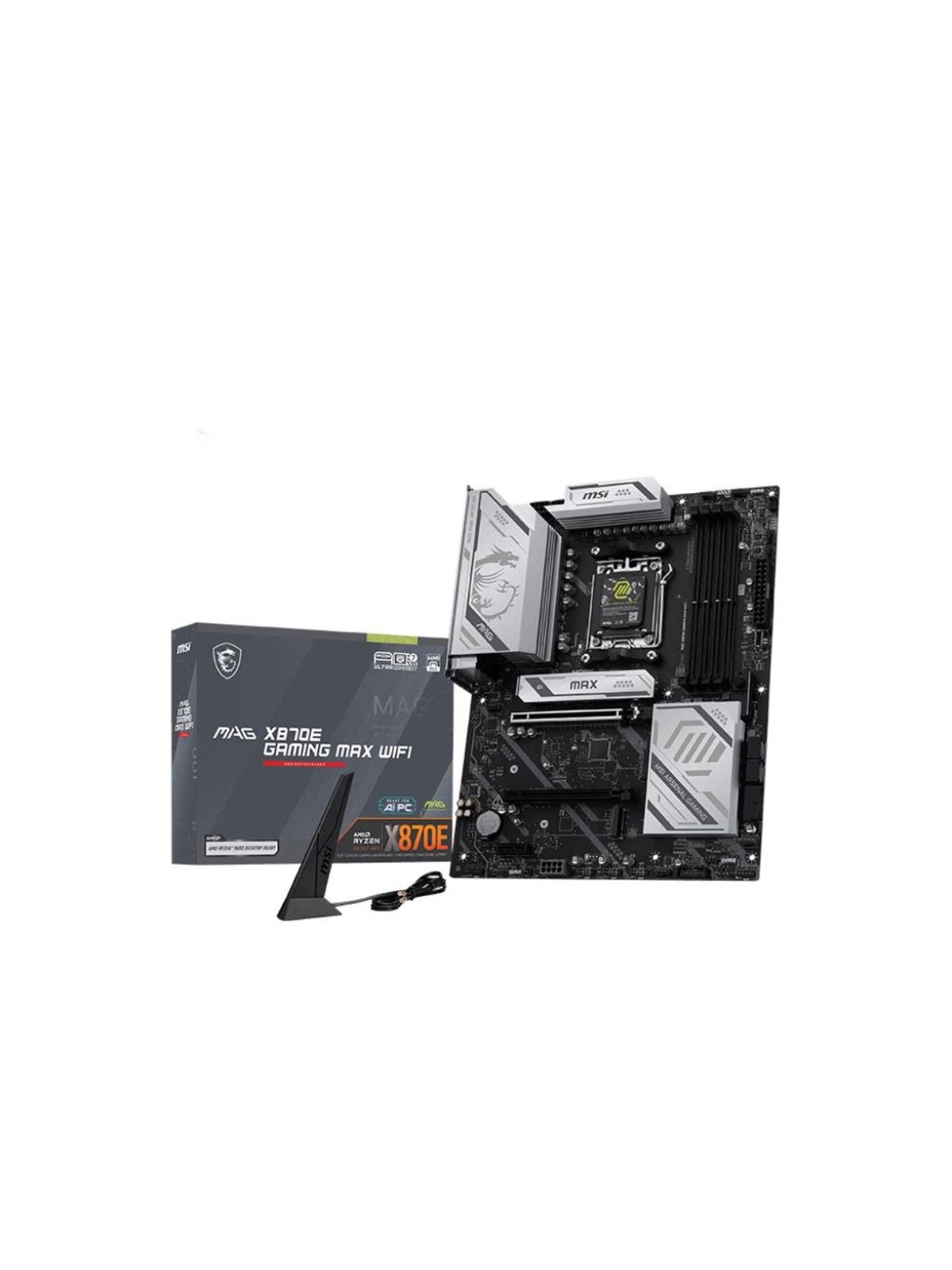 MSI MAG X870E GAMING MAX WIFI Mainboard - AMD X870E - AMD AM5 - DDR5 RAM - ATX