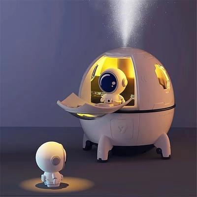 LED Smart Light Luftbefeuchter USB Ultrasonic Kühle Aroma-Spray Raumschiff Wasser Diffusor mit LED Licht Astronaut Humidificador