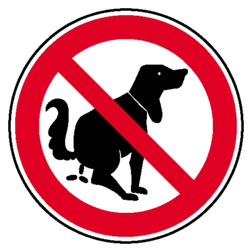 Wolk Verbotsschild Hier kein Hundeklo Folie selbstklebend O 100 mm 1 St. (21.1004)