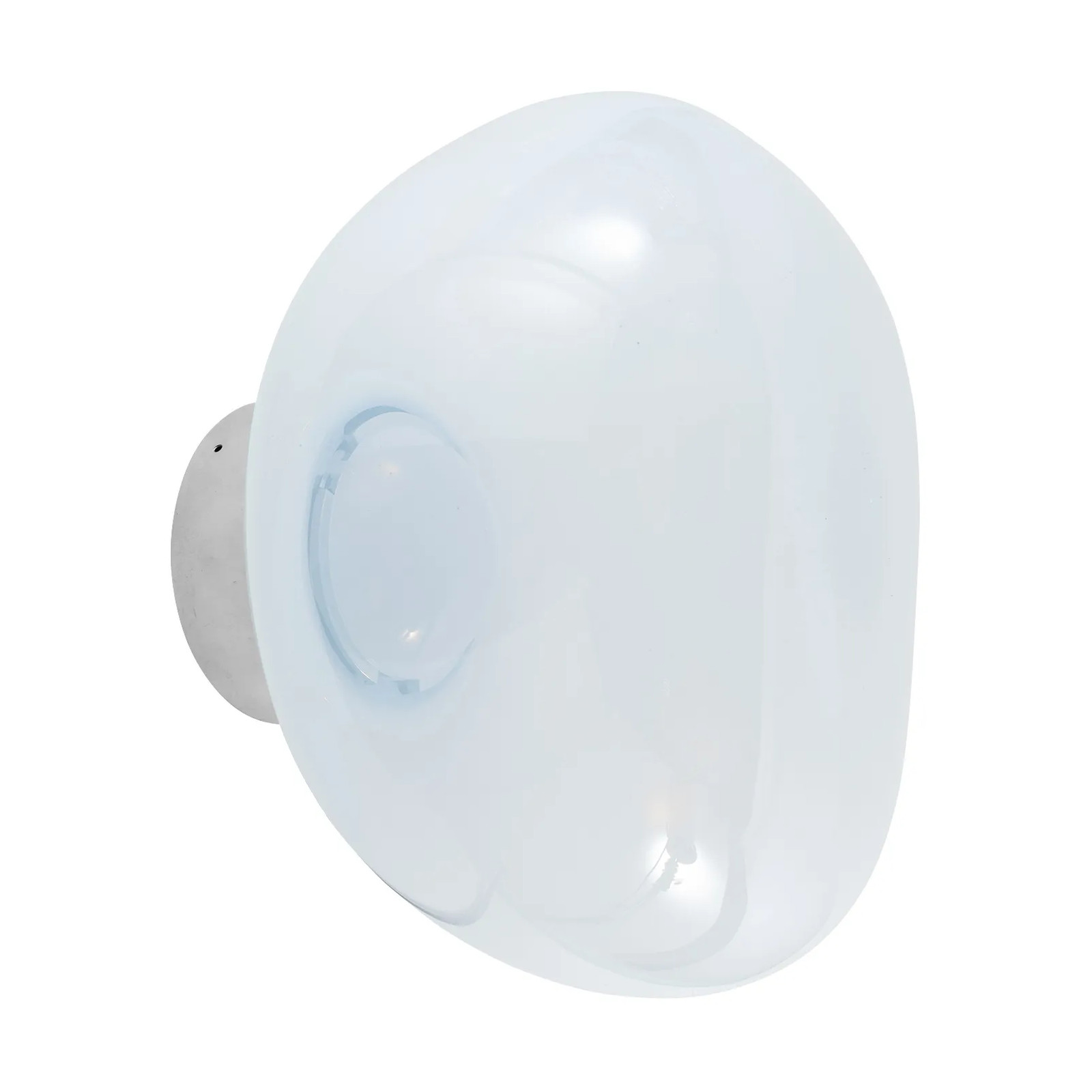 Tom Dixon Melt Surface mini wandlamp LED 30 cm Opal-silver