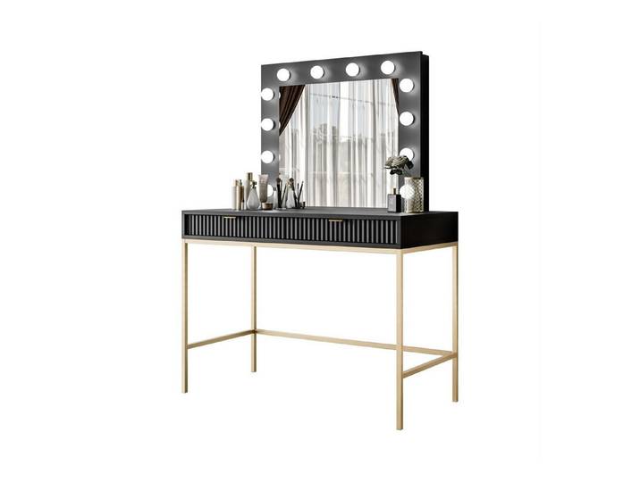 Lookway Konsolentisch mit Spiegel CORTADO GOLD T104, 104x50x143 cm