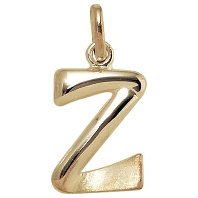 Buchstabenanhänger JOBO "Anhänger Buchstabe", gelbgold 375, Schmuckanhänger, Damen, Z, Gelbgold 375, 375 Gold