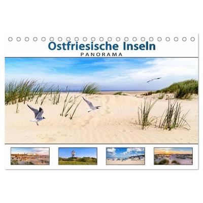 PANORAMA - Ostfriesische Inseln (Tischkalender 2027 DIN A5 quer), CALVENDO Monatskalender