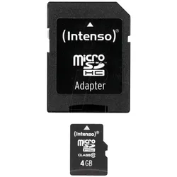 INTENSO 3413450 - MicroSDHC-Speicherkarte 4GB, Intenso Class 10