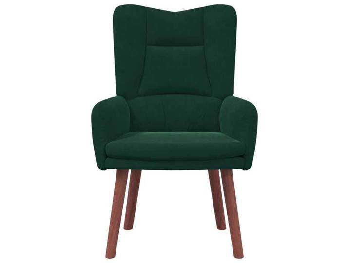 Confortable fauteuil Vert foncé 63x67x94 cm avec manuel de montage Velours__21540