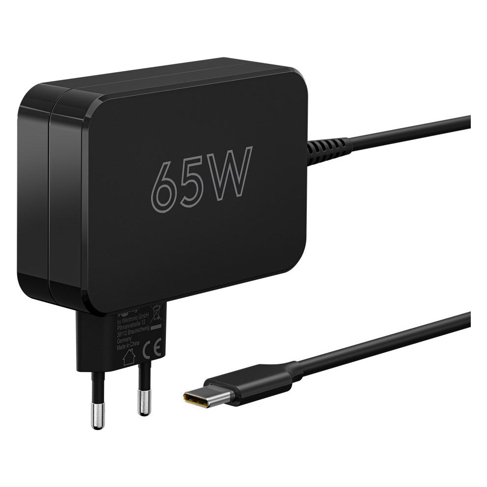 Goobay USB-C-Ladegerät für Laptops 65 W schwarz (65 W) (65419)