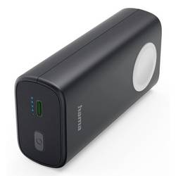 Hama Powerbank 10000 mAh Qi Wireless Charging Li-Ion Schwarz, Grau gleichzeitiges Laden und Entladen 00201768