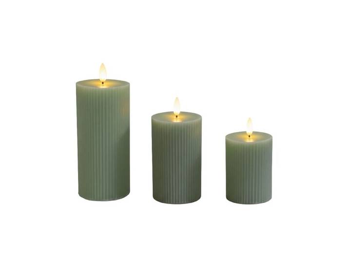 Relaxdays 3 bougies LED