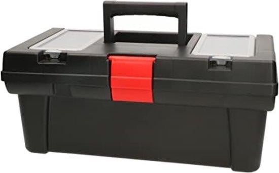 Markenlos Zwarte Gereedschapskoffer van Plastic, 20 inch