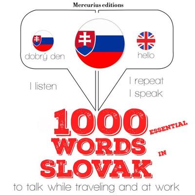 1000 essential words in Slovak - JM Gardner, Audio, 9782821120747