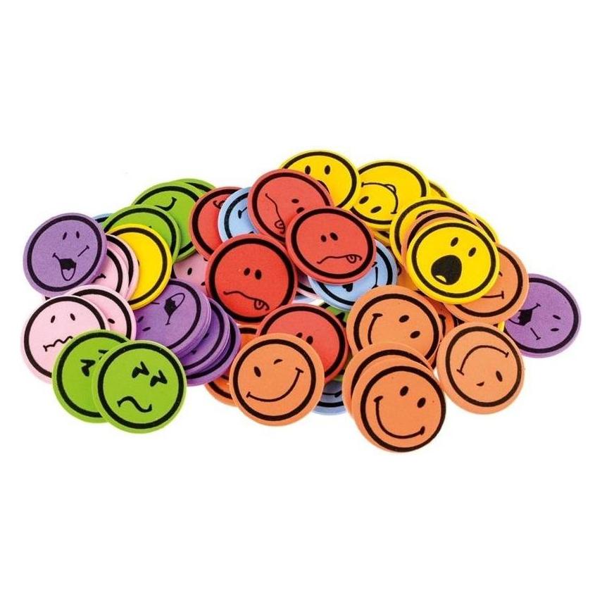 Brewis Schaumstoffaufkleber lächelt 50 Stk (50 Sticker) (47603838)