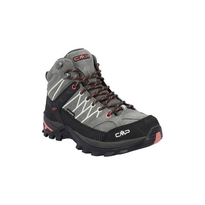 Wanderschuh CMP "Rigel Mid", Damen, Gr. 37, grau (grau, schwarz), Obermaterial: 100% Rindsleder Leather cow., Schuhe Wanderschuh