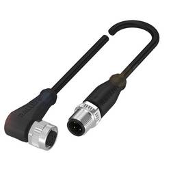 BALLUFF BCC03AA Verteilerleitung Buchse, gewinkelt, Stecker, gerade 1.00 m Polzahl Sensoren: 5, 4 1 St.