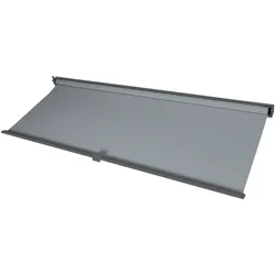 Mendler Seitenwand für Pergola HWC-L41, Pavillon Rollo Ersatzseitenwand, Stoff/Textil 3x3m ~ anthrazit