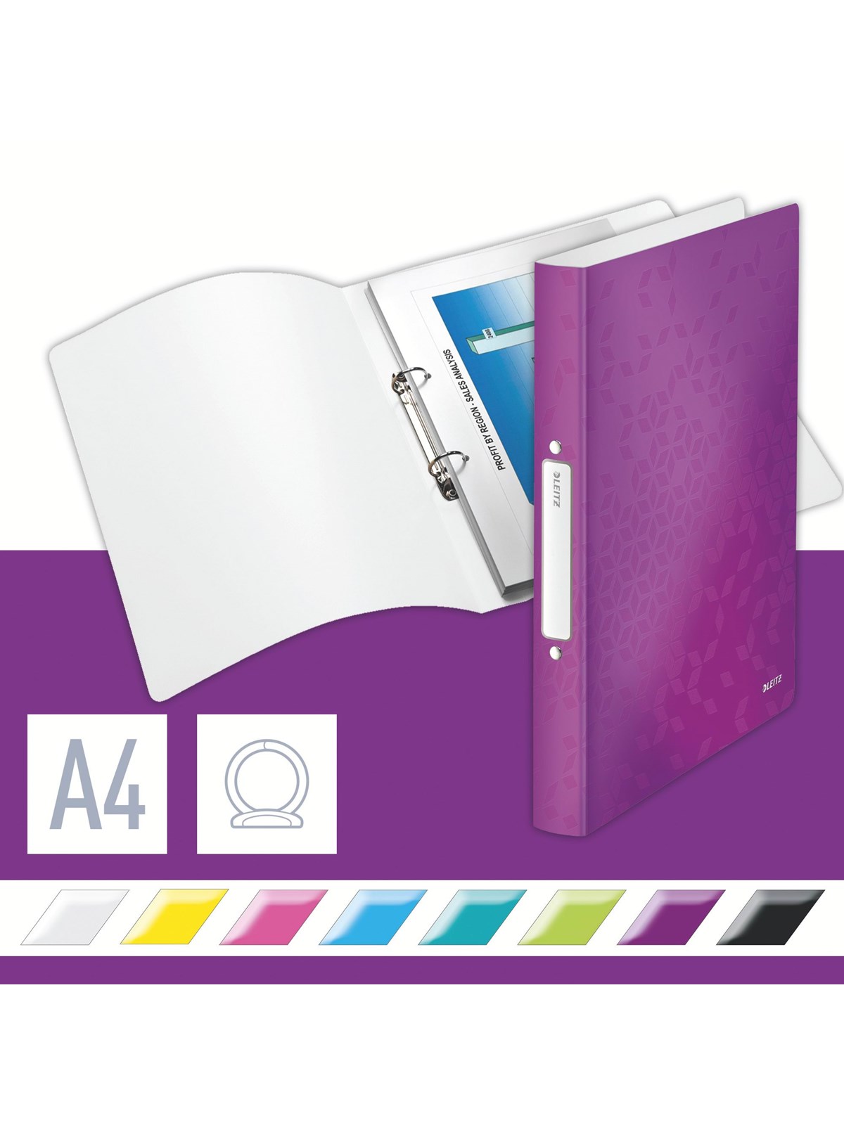 Leitz WOW Ringbuch Violett