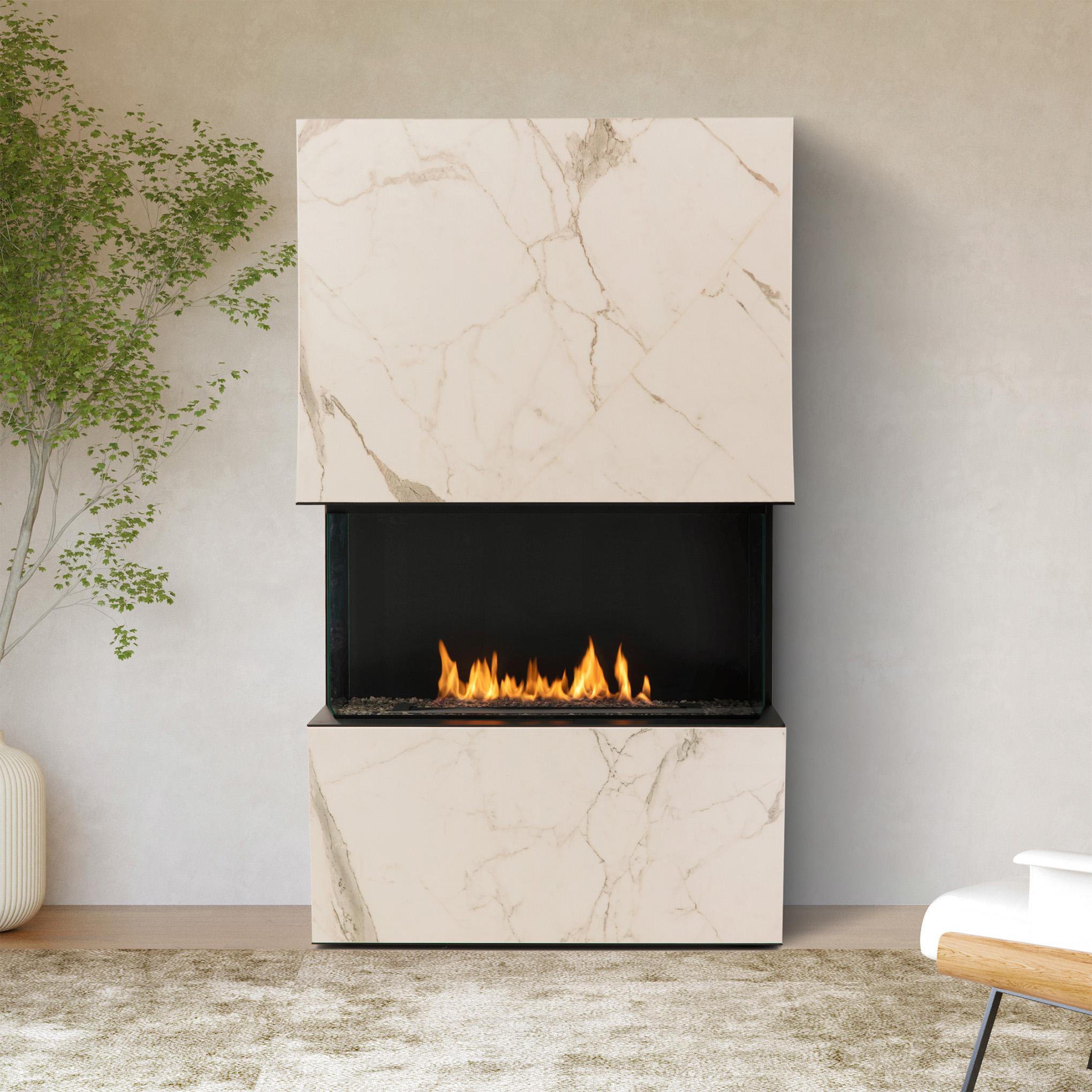 Planika STONE [Ethanol Kamin]: Daze (Marmor weiß)