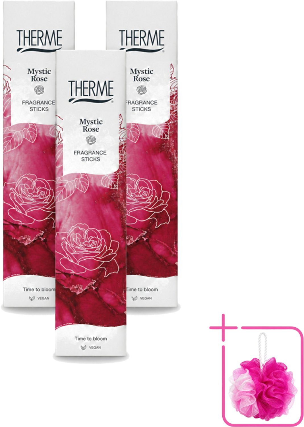 Therme Mystic Rose Geurstokjes - 3 stuks - 100ml