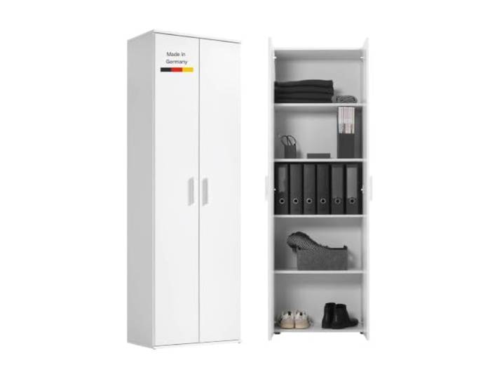 Mehrzweckschrank Aktenschrank weiß Der Lange Made in Germany Schrank 60 cm