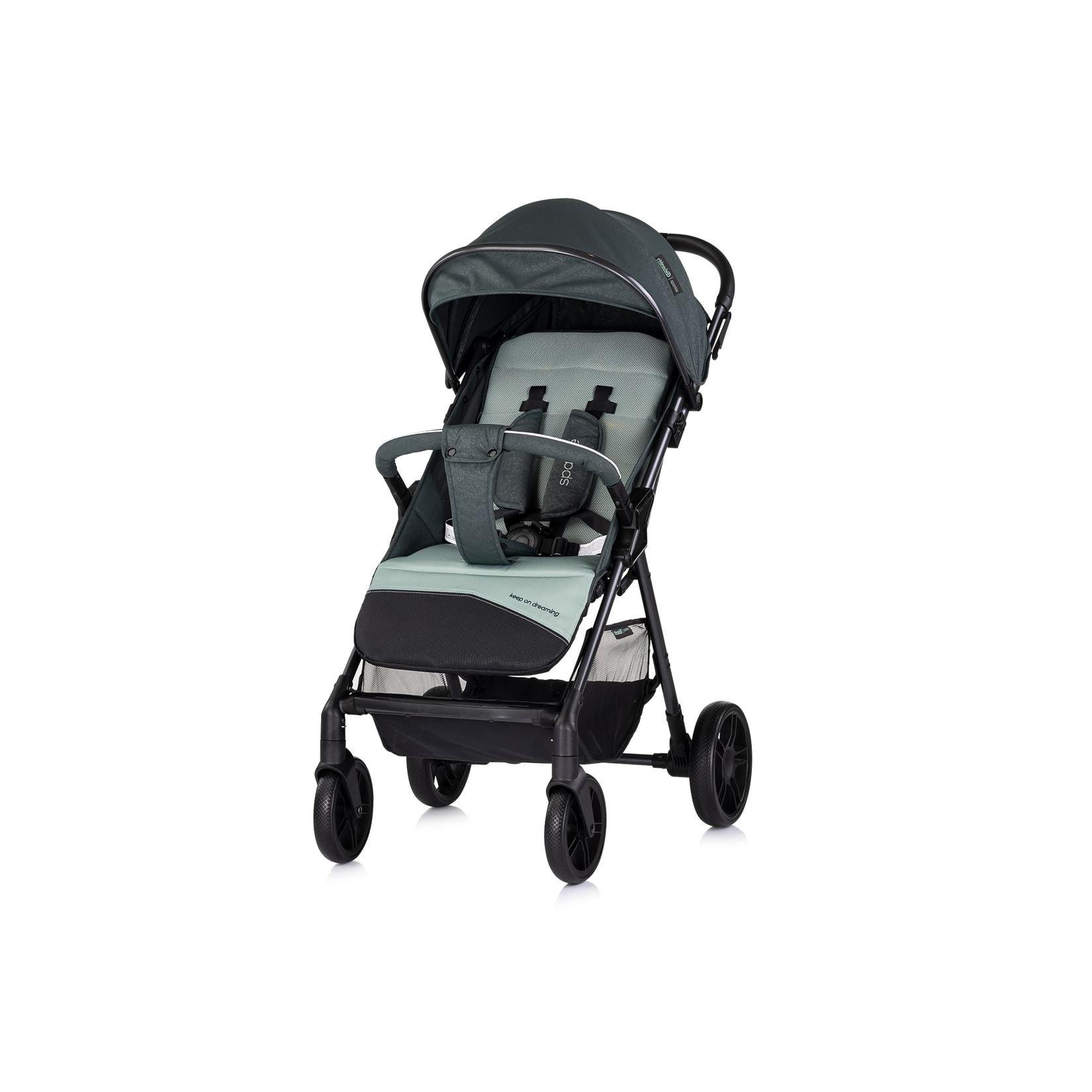 Chipolino Kinderwagen Sparkle, Buggy, faltbar, Gurt am Griff, verstellbar grün