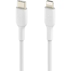 Belkin Lightning/USB-C Kabel PVC, mfi zertifiziert, 1m, weiß