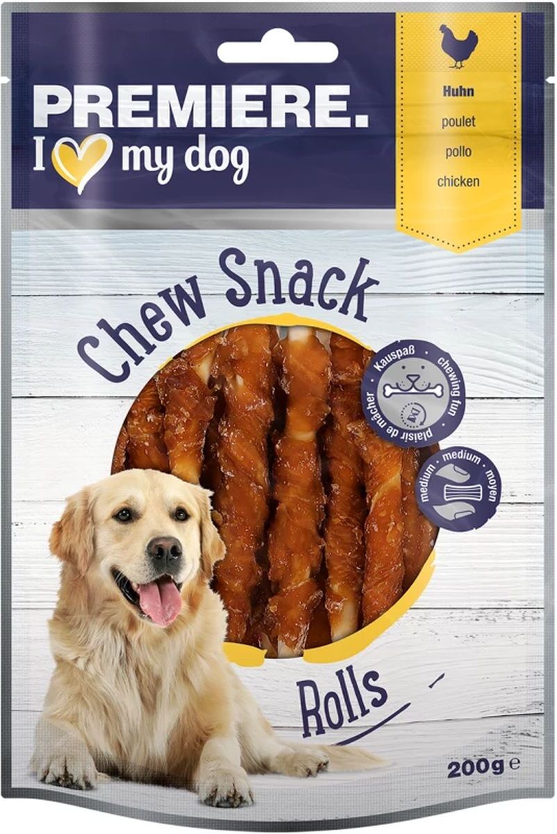 Premiere Dog Chew Snack Rolls 200G POLLO