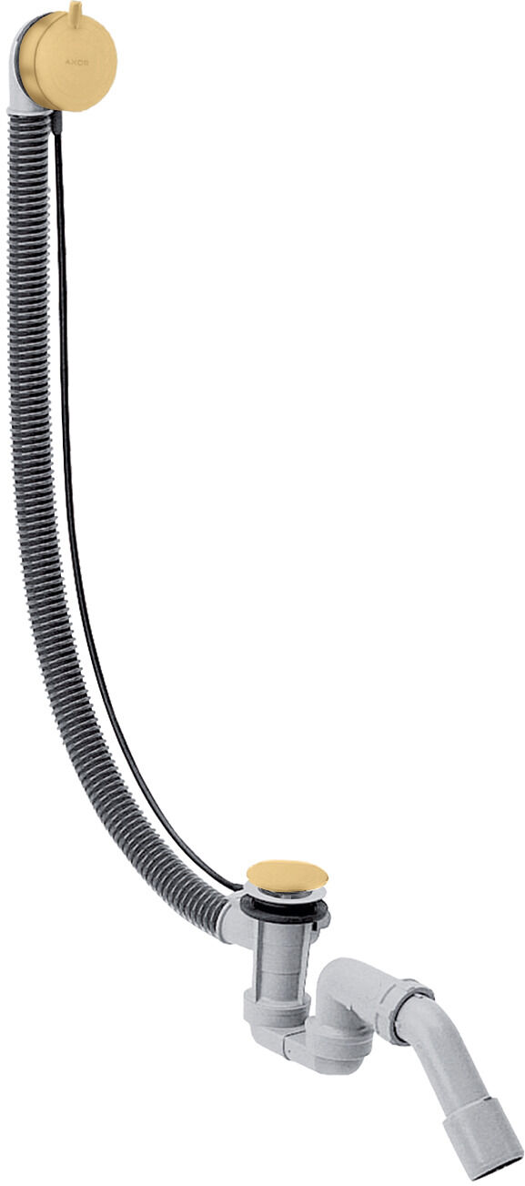 Hansgrohe Flexaplus set complet 58318250 set de vidage et trop-plein, optique or brossé