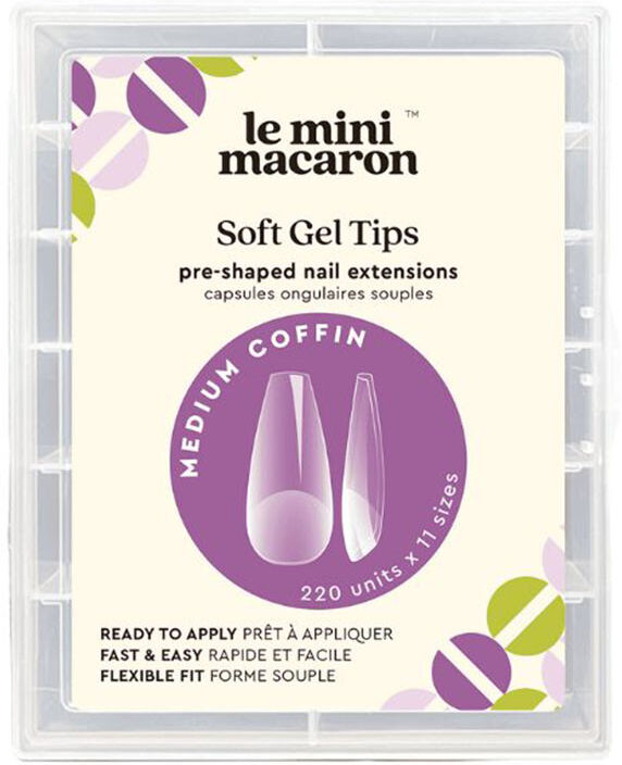 Le Mini Macaron Medium Coffin Faux ongles