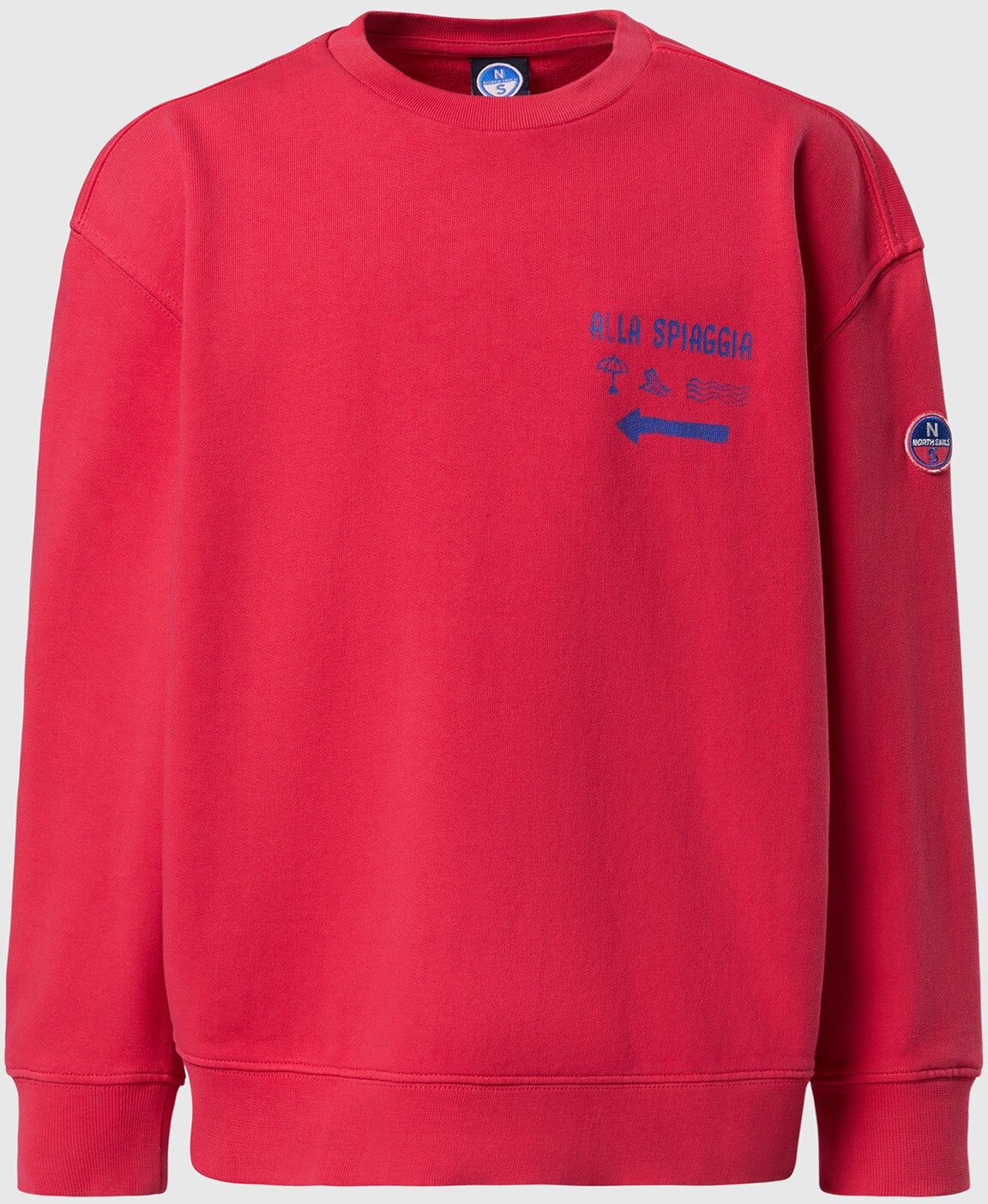 North Sails Sweatshirt mit Strand-Print Geranium 12