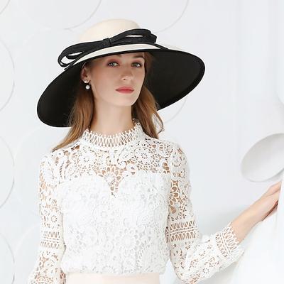 hüte spandex stoff eimer hut formelle hochzeit elegant mit bowknot kopfbedeckung kopfbedeckung