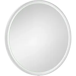 LAUFEN YVA Spiegel, rund, umlaufende indirekte LED-Beleuchtung, 750x40x750mm, H4485100YV2681, Farbe: Weiß matt